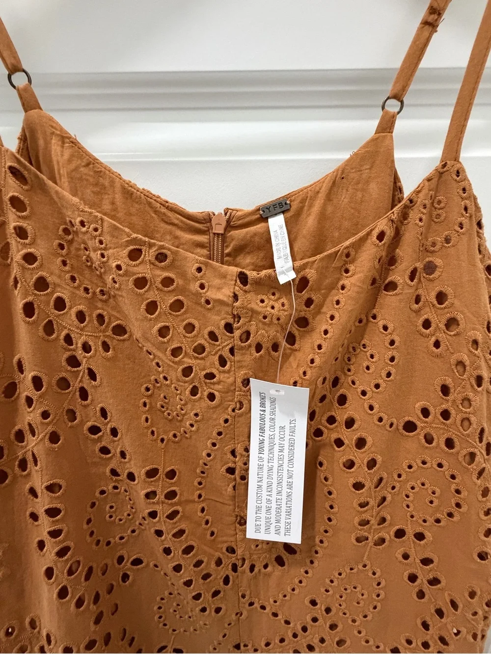🆕 YOUNG FABULOUS & BROKE Melve Eyelet Dress - Size S.